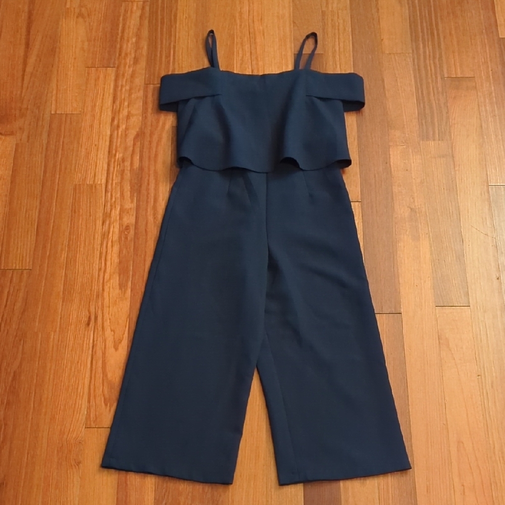 Gianni Bini Cropped Jumper Size Small Navy Minimalist Office Casual NWT